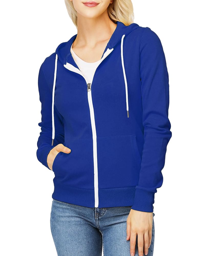 Amazon.com: OSABASA Womens Casual Zip up Long Sleeve Hoodies